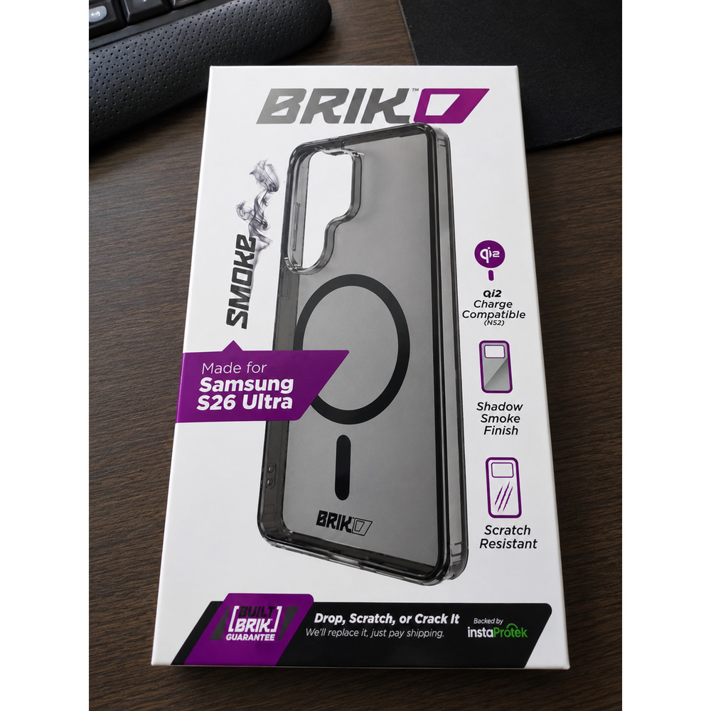 BRIKO Samsung Galaxy S26 Ultra Qi2 MagSafe Case Shadow Smoke NIB